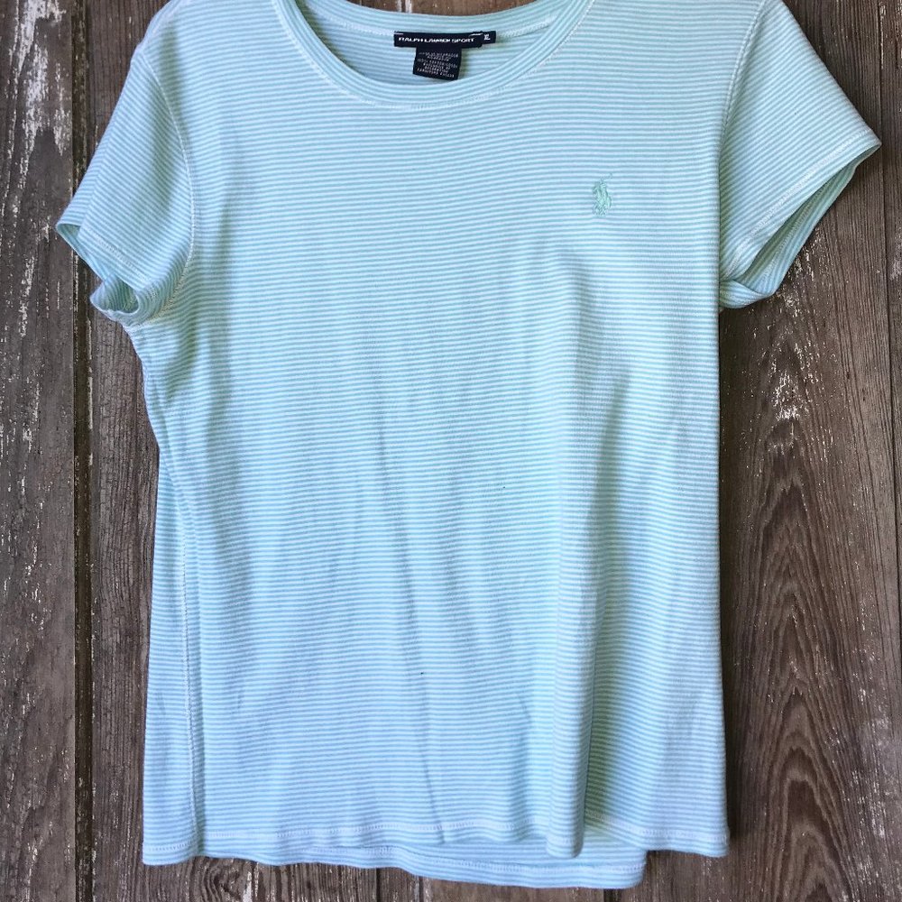 Turquoise stripped shirt